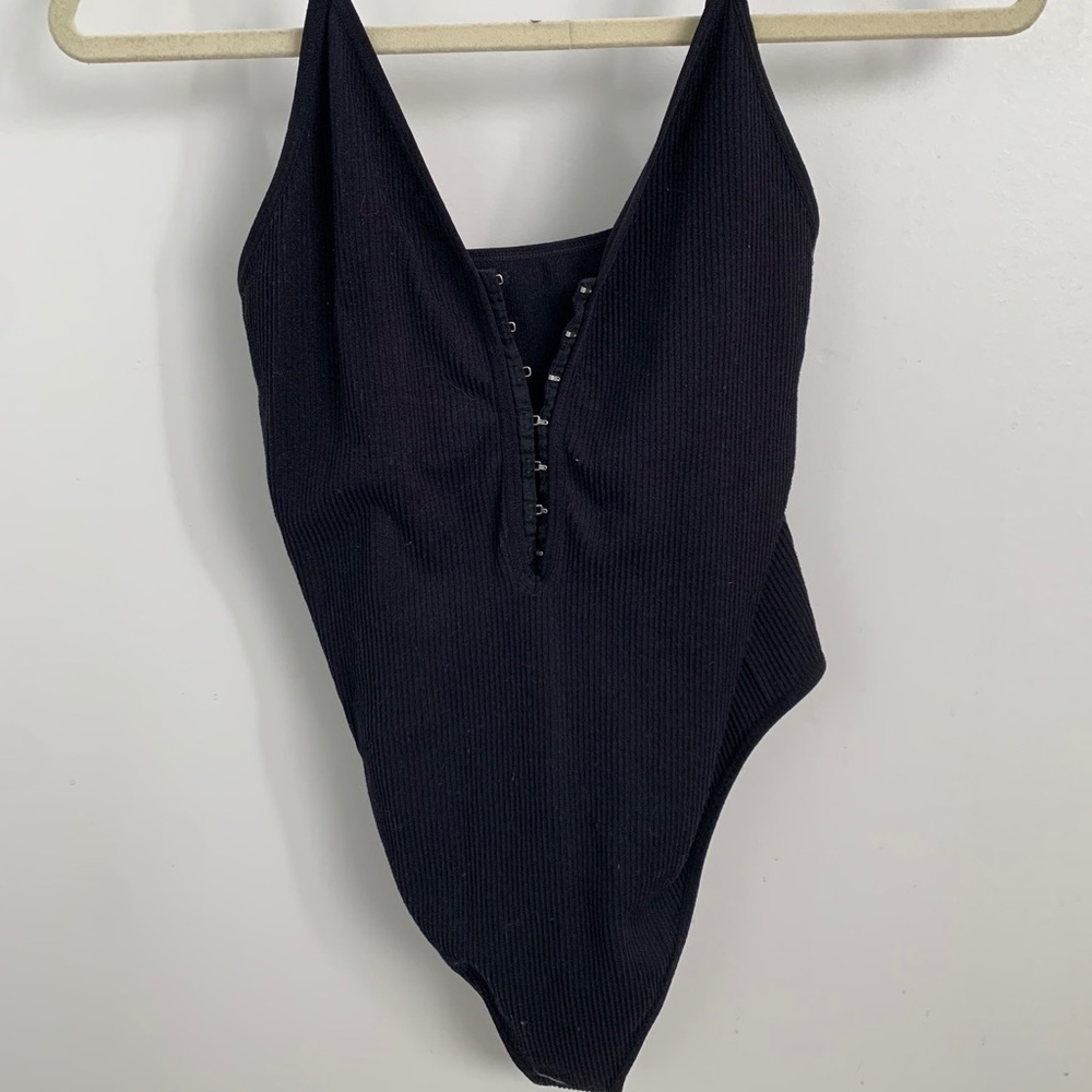 Black. Bodysuit.